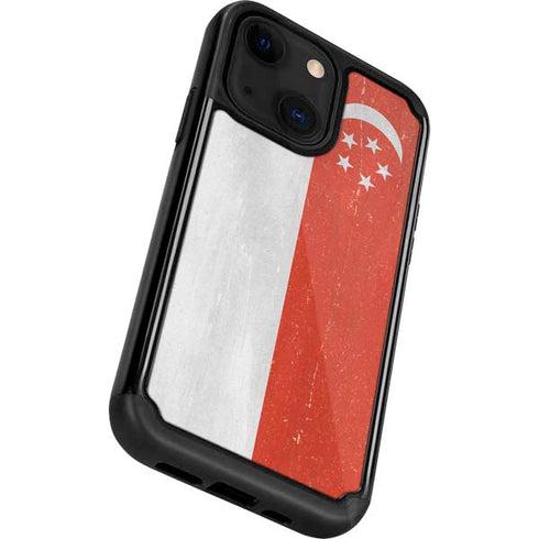 Singapore Flag Distressed iPhone 13 Cargo Case